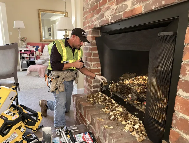Safe screening installation by Heath Chimney Sweep in Heath, OH