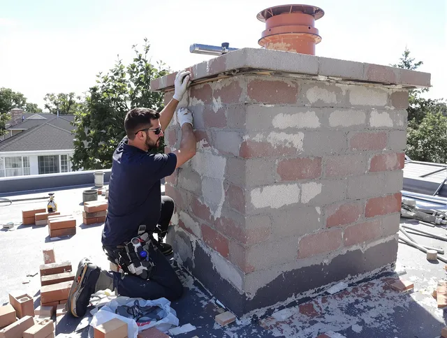 Advanced chimney repair process by Heath Chimney Sweep in Heath, OH