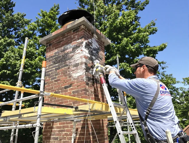 Structural chimney repair by Heath Chimney Sweep in Heath, OH