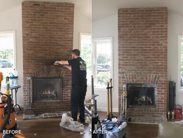 Finished chimney sweeping service by Heath Chimney Sweep in Heath, OH