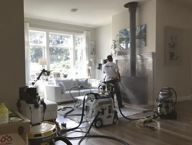 Soot removal service by Heath Chimney Sweep for a fireplace in Heath, OH